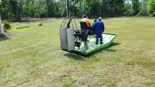 Airboat on dry ground [upl. by Hadeis37]