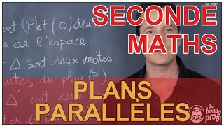 Plans parallèles  Géométrie dans lespace  Maths seconde  Les Bons Profs [upl. by Ervine]