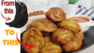 Recette de clacloHow to make plantain akaraOver ripe plantain snackByniacuisine [upl. by Misty]