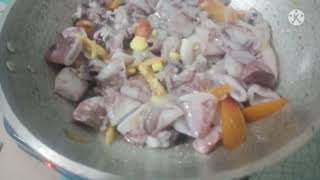 squidrecipe COOK WITH ME SINABAWANG PUSIT [upl. by Suneya]