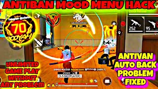 ANTIBAN MOOD MENU HACK OB46 FF HACK  FREE FIRE MOD MENU  AUTO BACK PROBLEM FIXED  FF HACK [upl. by Lim375]