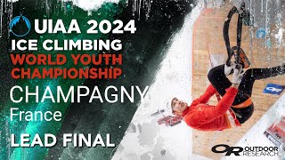 UIAA 2024 Ice Climbing World Youth Championships  Champagny LEAD FINALS [upl. by Quarta644]