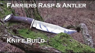 Farriers Rasp forged Knife part 2 [upl. by Deeanne]