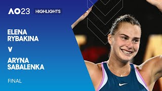 Elena Rybakina v Aryna Sabalenka Highlights  Australian Open 2023 Final [upl. by Anomas]