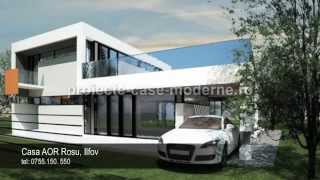 Proiecte constructie case mici  Proiect casa AOR Rosu Ilfov [upl. by Ellerud]