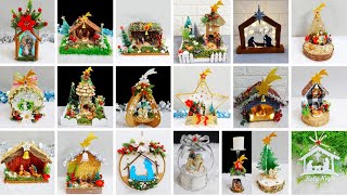 17 Economical Nativity Scene made with simple materials  DIY Affordable Christmas craft idea🎄221 [upl. by Juanne]