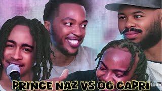 First Time Reaction Prince Naz vs Og Capri  Trenches vs Takeover Bars Battle League [upl. by Rosemari757]