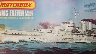 HMS Exeter BClass Cruiser Matchbox 1700 1977 matchbox youtubevideo scalemodel kitreview [upl. by Ennairb]