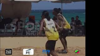 M32 VIN VS GRN 2024 ECVA U21 Womens Beach Volleyball Championship St Kitts [upl. by Eelrahc146]