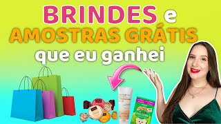 BRINDES e AMOSTRAS GRÁTIS que ganhei na última semana 🤩🤩 [upl. by Cailly]