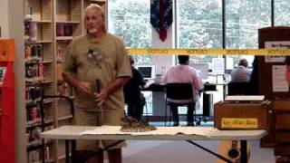 Okefenokee Joe introduces Junior the sixfoot eastern diamondback rattlesnake [upl. by Demahom]