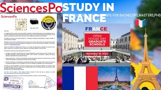 🇫🇷 Fully funded Emile Boutmy Scholarships in France 20232024 SciencePo Scholarships in France [upl. by Anirat]