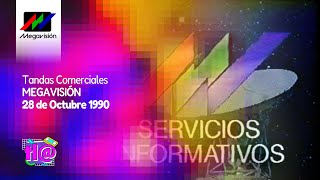 Tandas Comerciales Megavisión 28 de Octubre 1990 [upl. by Nichani]