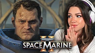 Warhammer 40K Space Marine 2 Cinematic Trailer Reaction [upl. by Maressa]