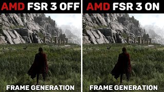 AMD FSR 3 Frame Generation OFF vs ON  Benchmark amp Gameplay [upl. by Hearsh]