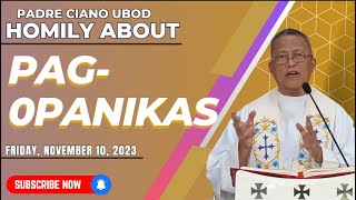 Fr Ciano Homily about PAGPANIKAS  11102023 [upl. by Ewart]