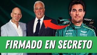 ¡EXCLUSIVA CHECO PÉREZ FIRMADO EN SECRETO CON LAWRENCE STROLL Y ADRIAN NEWEY EN BAKÚ 🚨💥 [upl. by Philipson926]