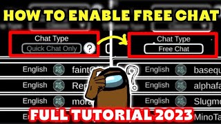 How To Chat in Among Us  Enable Free Chat Full Tutorial 2023  Among Us Latest Update [upl. by Nosnah]