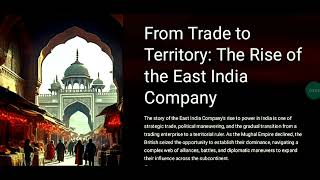 From trade to territory chapter 2History Chapter 2nd Class 8thThe Rise of the East India company [upl. by Dymoke]