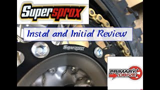 Install and initial review Supersprox and Primary drive chain [upl. by Llerruj117]