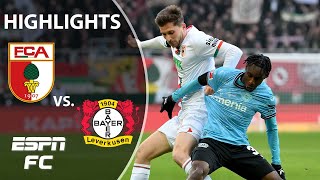 Augsburg vs Bayer Leverkusen  Bundesliga Highlights  ESPN FC [upl. by Anivlek]