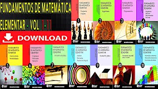 FUNDAMENTOS DE MATEMÁTICA ELEMENTAR  DOWNLOAD  GRÁTIS [upl. by Odericus18]