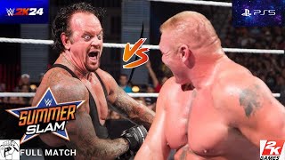 the brock lesnar vs the undertaker sumerslam full match [upl. by Sadira]