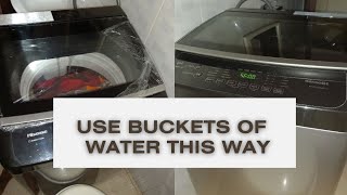 HOW TO MANUALLY USE A HISENSE TOP LOADER 8KG WASHING MACHINE [upl. by Lehteb]