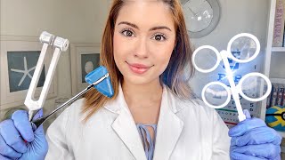 ASMR The FASTEST Cranial Nerve Exam Doctor Roleplay EVER ⚡️Medical Examination Eye Light Ear Test [upl. by Anotyad556]