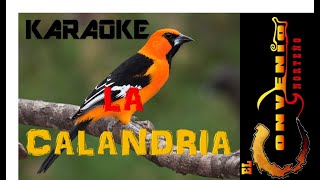 LA CALANDRIA KARAOKE DO [upl. by Anitsrihc808]