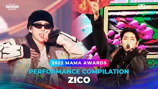 2024MAMA PERFORMANCE COMPILATION  ZICO 수상자 역대 마마 무대 모아보기 [upl. by Aniaz]