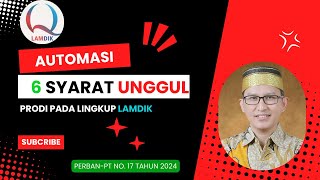 6 SYARAT UNGGUL PRODI DI LAMDIK AUTOMASI [upl. by Loria949]