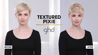 Textured Pixie  ghd Hairstyle HowTo [upl. by Enair643]