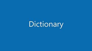 Create Dictionary  Programming  Afaan Oromoo [upl. by Ylen]