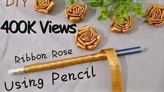 DIY 😍 Amazing Easy and Quick Ribbon Rose Unique Ribbon Embroidery Flower Easy Craft Ideas [upl. by Leaper]