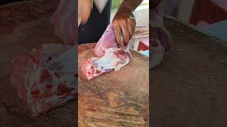 FULL RAAN PIECE CUTTING SKILLS karimnagar kiranmeatcutting [upl. by Nnylhtak]