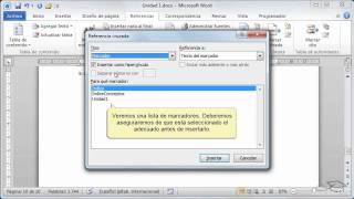 Curso de Word 2010 182 Referencias cruzadas [upl. by Ettari]
