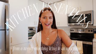 KITCHEN ESSENTIALS  for a twenty somethings apartment [upl. by Nelyahs855]