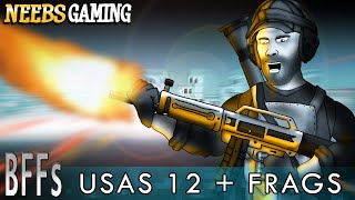 Battlefield Friends  USAS 12  Frags [upl. by Ellerad]