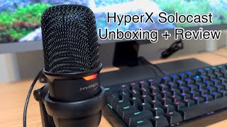 HyperX Solocast USB Microphone Unboxing  Review [upl. by Perusse424]