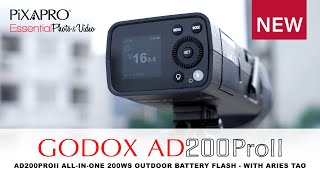 Introducing the Godox AD200Pro II 200Ws Battery Flash system  With Aries Tao [upl. by Ylil]