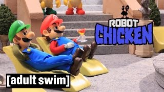 3 Classic Super Mario Moments  Robot Chicken  Adult Swim [upl. by Cam]