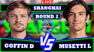 🔴LIVE MUSETTI L VS GOFFIN D • SHANGHAI MASTERS 2024 round2 thompson griekspoor tennis atp [upl. by Shandee687]