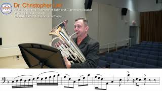 2024 VBODA District 3 Euphonium Etude Dr Christopher Lair [upl. by Avirt911]