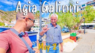 Agia Galini Kreta Crete walking tour 4K Greece 2024 [upl. by Reynolds]