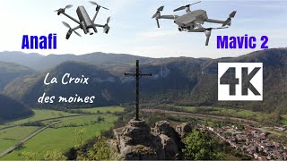 Anafi amp Mavic 2  La Croix des moines en 4K [upl. by Atteuqahs768]