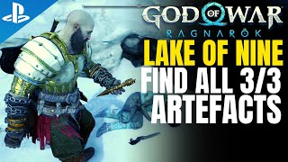 Lake of Nine all 3 artefacts map location  God of War Ragnarok [upl. by Yor]