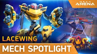 Mech Arena  Mech Spotlight  Lacewing [upl. by Ieso340]