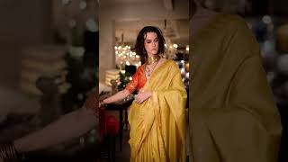 Mustard Designer Silk Weaving Saree shorts saree [upl. by Ruperto]