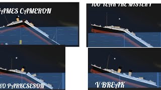 RMS TITANIC break up teoriesel titanic particion arriba teoriasanimation DC2 [upl. by Kcirred880]